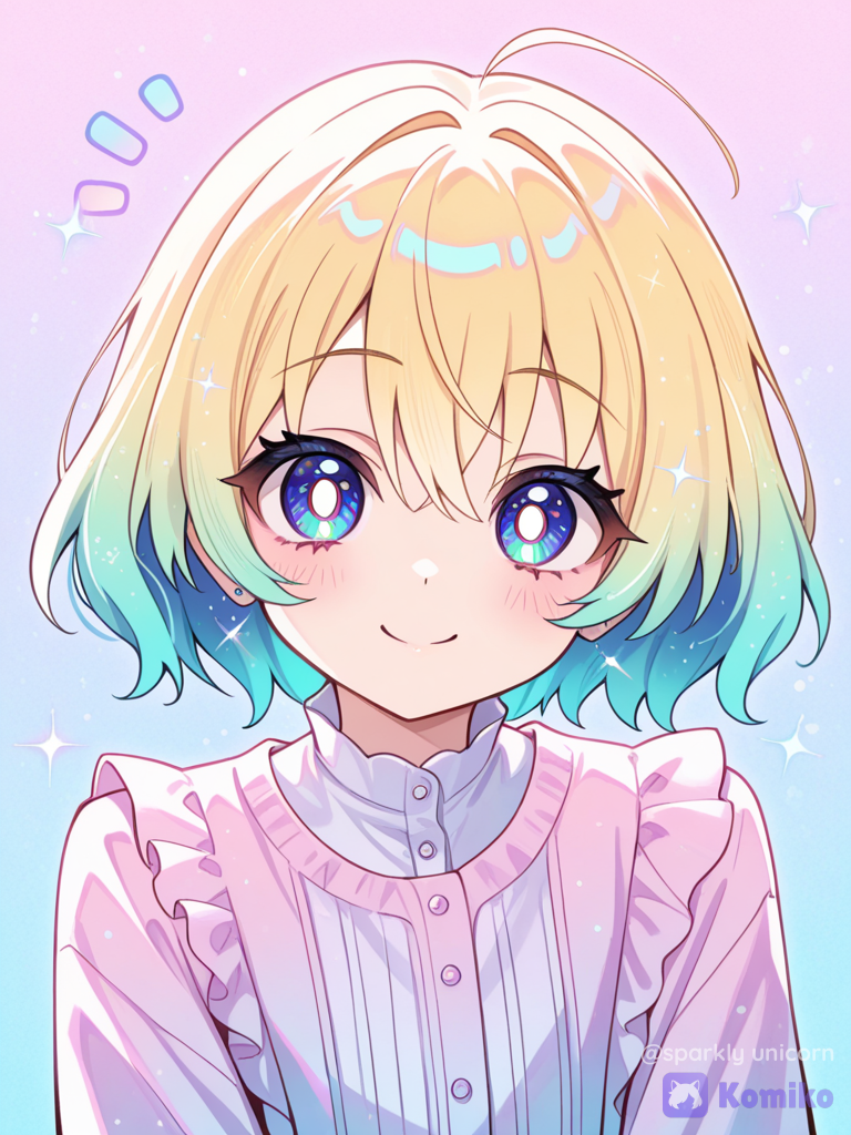 anime girl, cute expression, vibrant colors, anime art