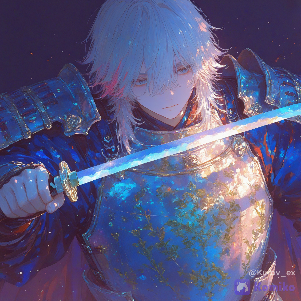 动漫风格，男女武士对峙，不同国籍，目光交锋，双手握在武士刀柄上，气氛紧张，互不信任，蓄势待发。身着传统盔甲，微风拂面，光影效果极佳，细节丰富，超高清8K动漫插画，风格独特，评分9分，8分以上，7分以上，细节极其精细，纹理丰富，线条流畅，线条清晰锐利，戏剧性的电影级光效，强烈的轮廓光，柔和的体积光，微妙的光束，细腻的光粒子，柔和的光晕，优雅的氛围，景深出色，构图惊艳，2D奇幻动画美学，明亮美丽的奇幻氛围，高品质插画，精细的灯光，柔和的阴影控制，丰富和谐的色彩，清晰的细节，锐利的焦点，干净细腻的纹理，精细的渲染，细致的材质渲染，微妙的金属反射，优雅的高光，平衡的对比度，大气的深度，精湛的电影级画质。, [sweet-painting-style]