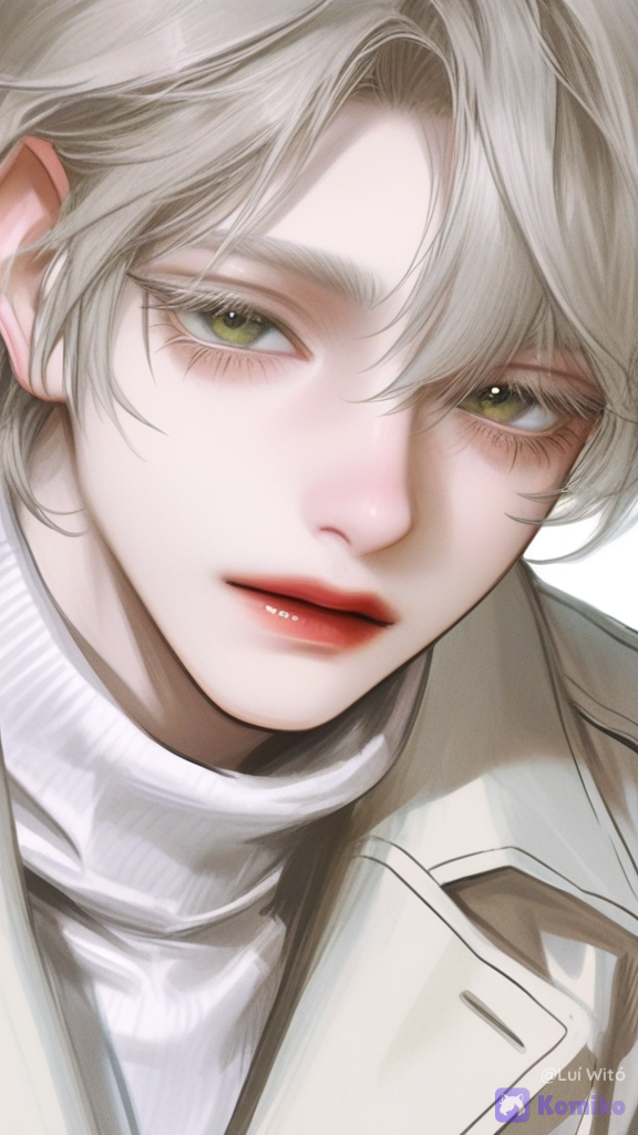 [semi-realistic-portrait-style], @bukowski-dostoy-G7kj, closeup, focus on the left eye, looking at viewer.