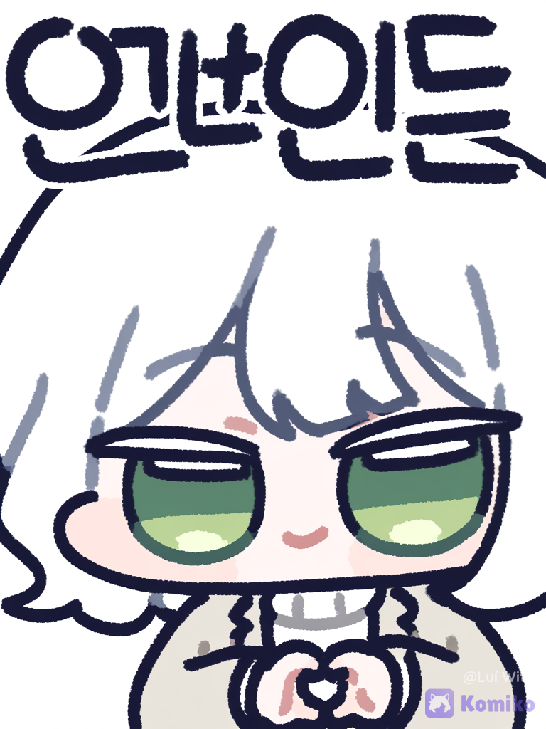 [chibi-sticker-style], @bukowski-dostoy-G7kj, smile, heart hands, white background