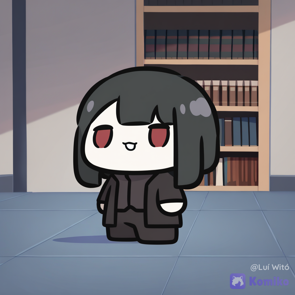 [bubble-chibi-style], 1boy, @fyori-m-tolstoy-cL0Z, wide shot, library