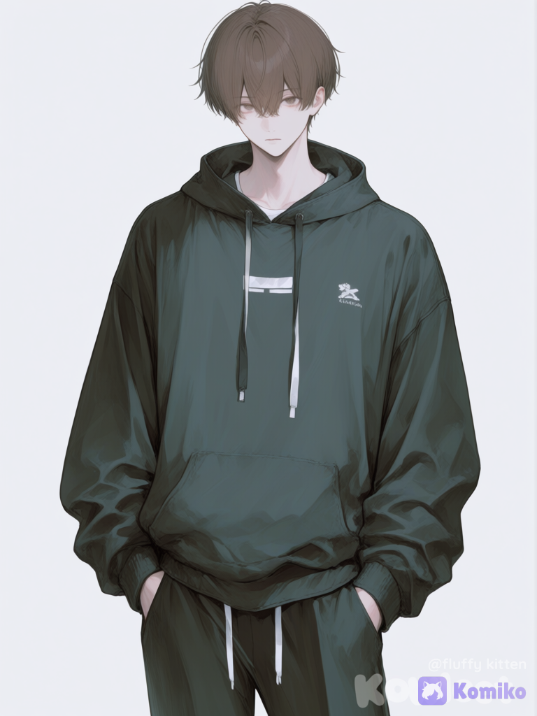 [sweet-pastel-style]boy brown hair tall